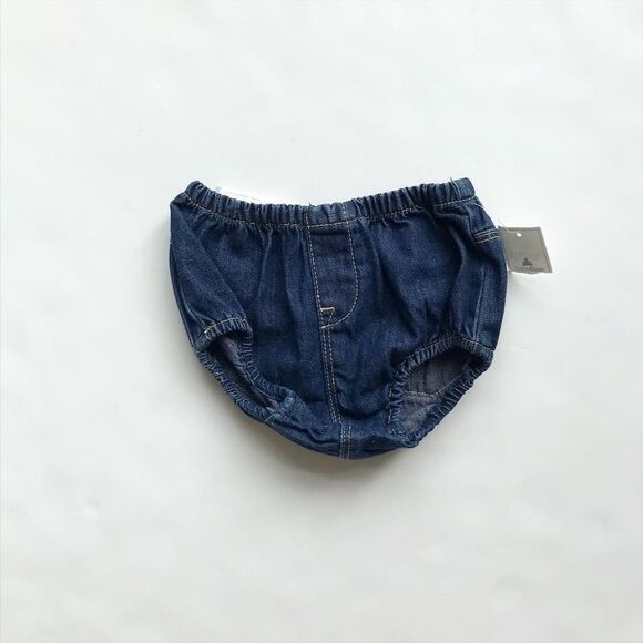 Babygap NWT denim pocket bloomers  3-6 months - Picture 1 of 4